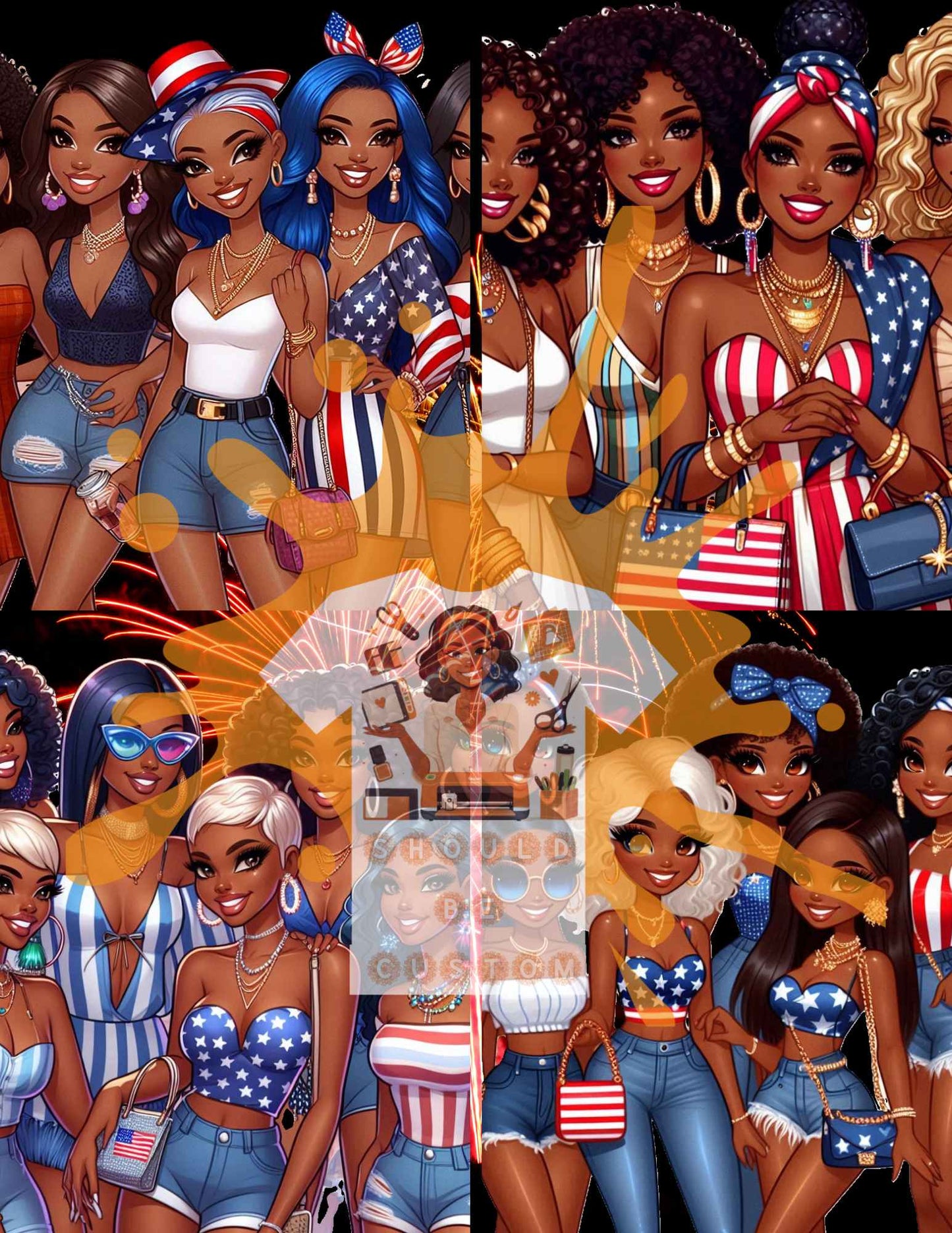 Get EVERYTHING ~ 4th of July MEGA BUNDLE - Mockups included ~ Save Money by purchasing the bundle!!