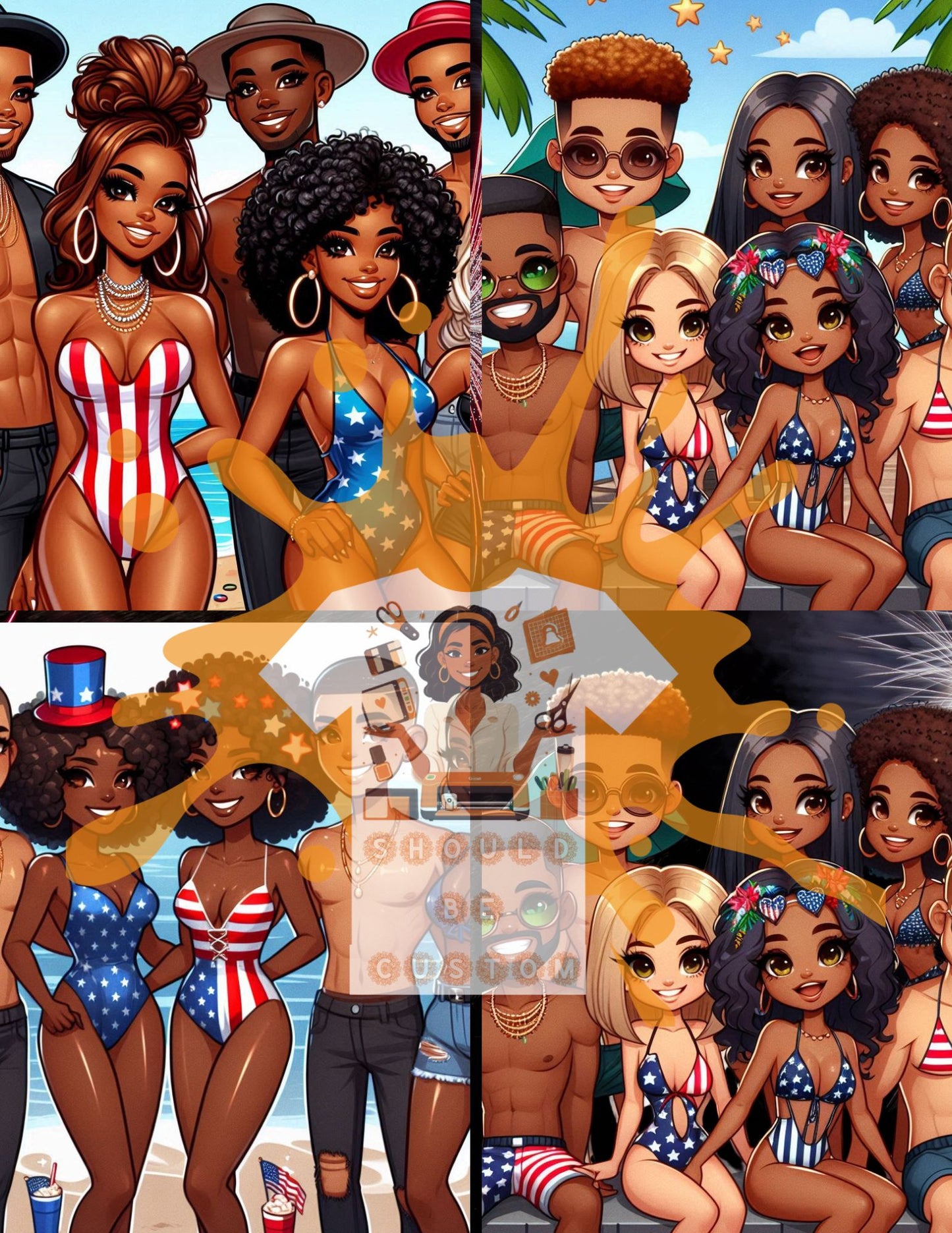 Get EVERYTHING ~ 4th of July MEGA BUNDLE - Mockups included ~ Save Money by purchasing the bundle!!