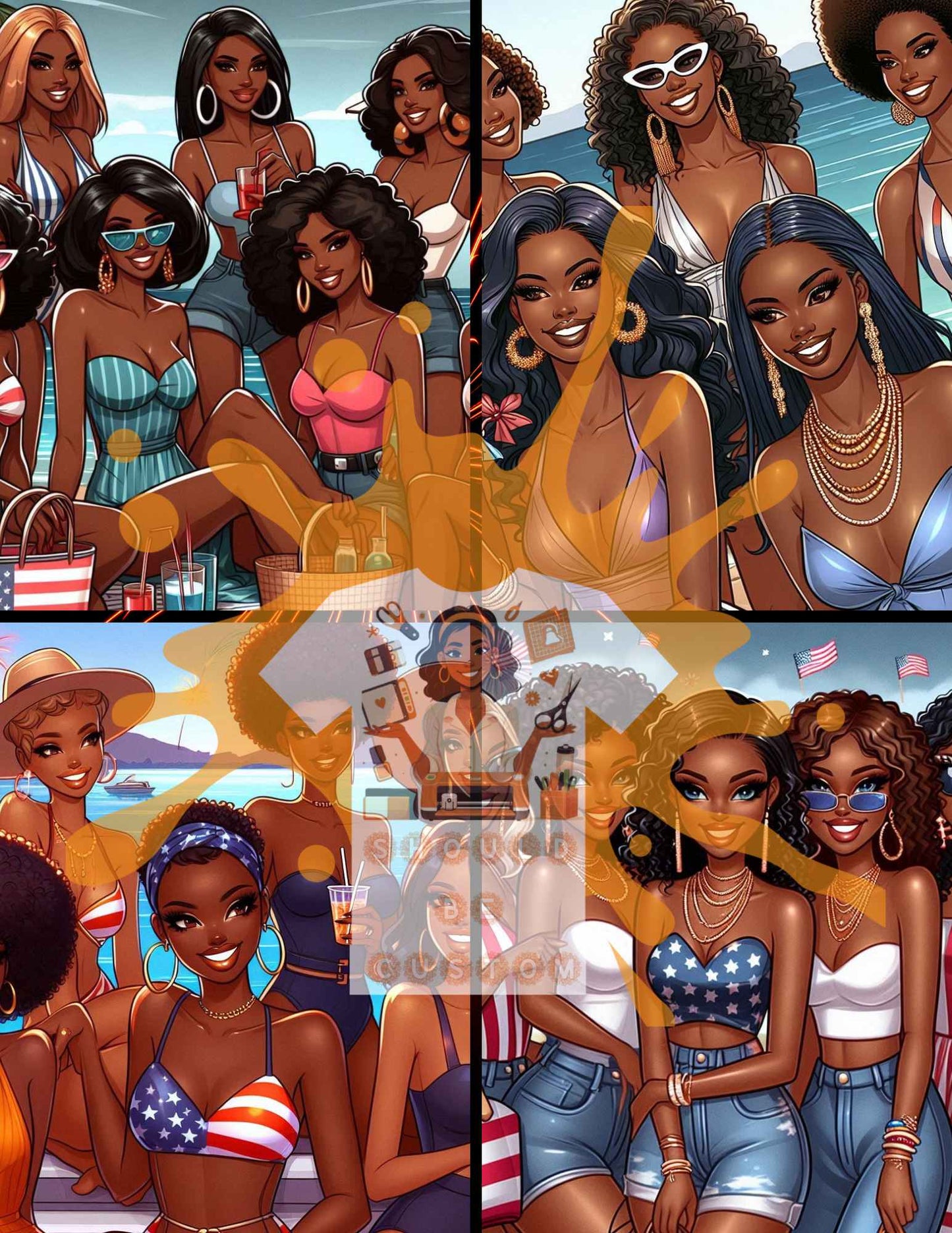 Get EVERYTHING ~ 4th of July MEGA BUNDLE - Mockups included ~ Save Money by purchasing the bundle!!