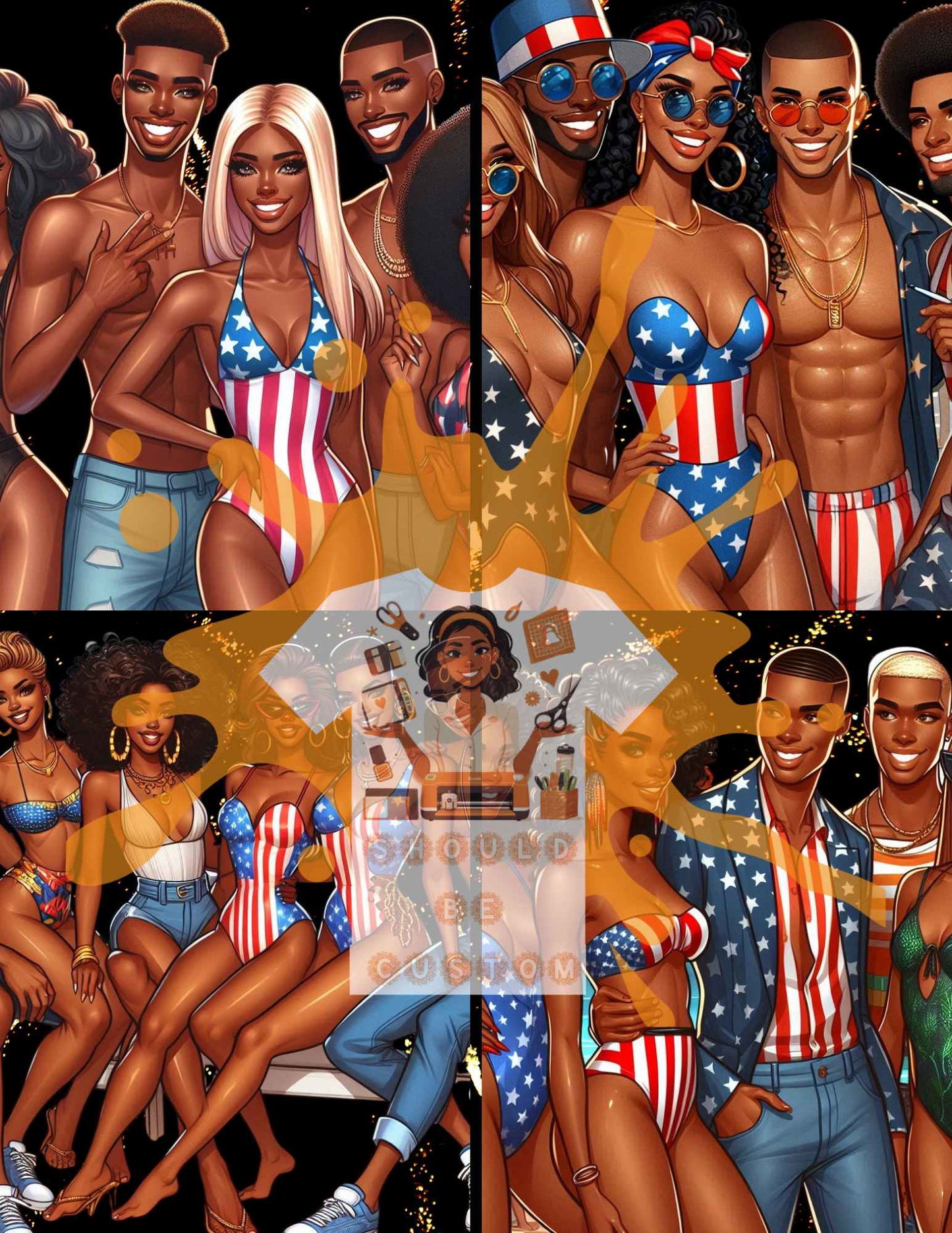 Get EVERYTHING ~ 4th of July MEGA BUNDLE - Mockups included ~ Save Money by purchasing the bundle!!